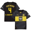 Camisola Borussia Dortmund N. Schlotterbeck 4 Homen Equipamento 2ª 24/25